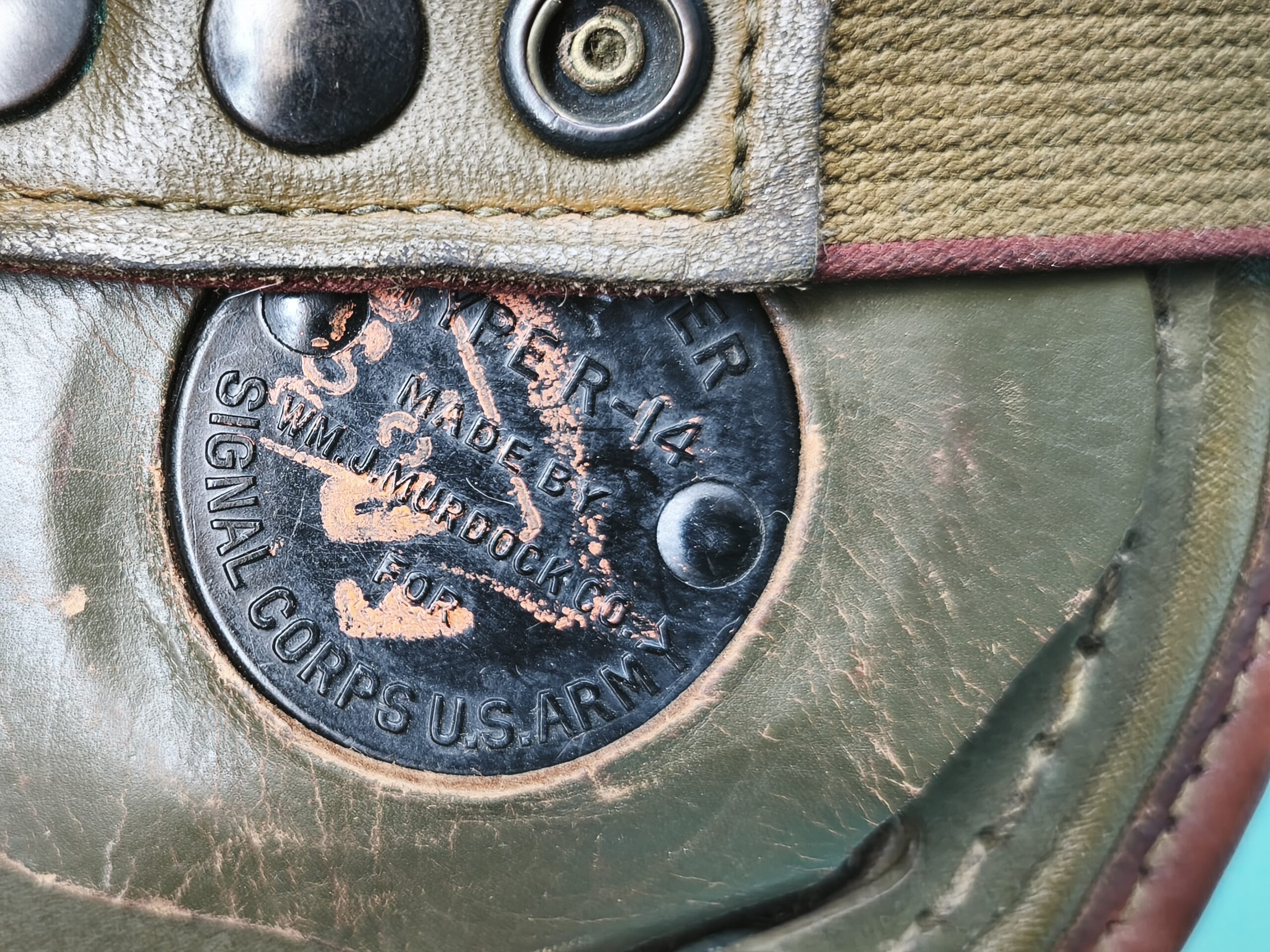 Casque tankiste US rawlings + écouteurs R14 – Image 8